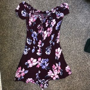 A floral romper by: Kendall and Kylie